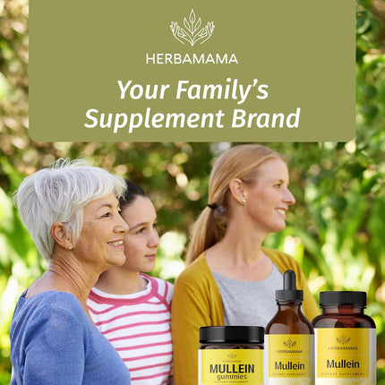 Mullein Leaf Tincture - Lung Cleanse - Vegan Mullein Drops - Lung Detox - Respiratory Health and Immune Support