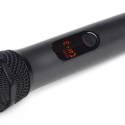 JBL Wireless Two Microphone System with Dual-Channel Receiver, Black