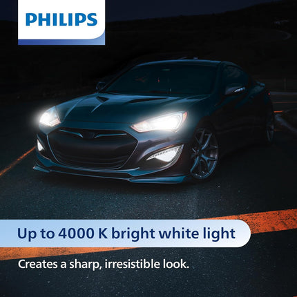Philips 9003 CrystalVision Platinum Upgrade Headlight Bulb, Pack of 2