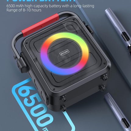 Karaoke Machine for Adults & Kids, Bluetooth Karaoke Speaker with Two Wireless Karaoke Microphones, PA System Speaker Supports TF Card/USB, AUX in, REC, Bass & Treble for Party/Meeting/Adults/Kids