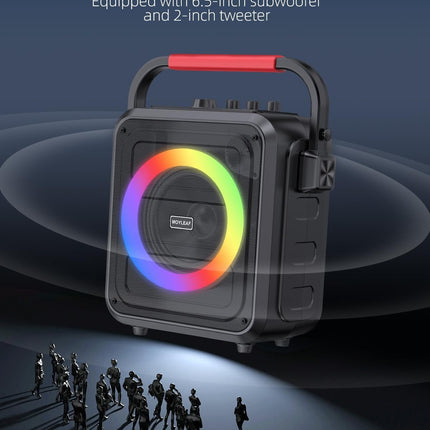 Karaoke Machine for Adults & Kids, Bluetooth Karaoke Speaker with Two Wireless Karaoke Microphones, PA System Speaker Supports TF Card/USB, AUX in, REC, Bass & Treble for Party/Meeting/Adults/Kids