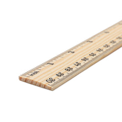 Wooden Ruler 12 Inch Rulers Bulk Wood Measuring Ruler Office Ruler 2 Scale