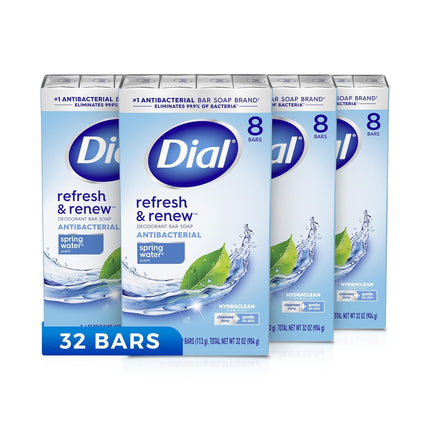 Dial Antibacterial Bar Soap, Spring Water