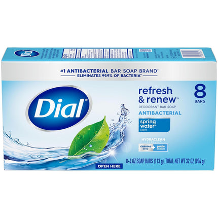 Dial Antibacterial Bar Soap, Spring Water
