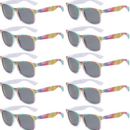 Got Shades Wholesale Bulk Unisex 80's Retro 100% UV Sunglasses for Adults - w/Flex Hinges