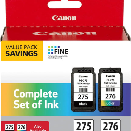 Canon PG-275/CL-276 Multi Pack, Compatible to PIXMA TS3520, TS3522 and TR4720 Printers