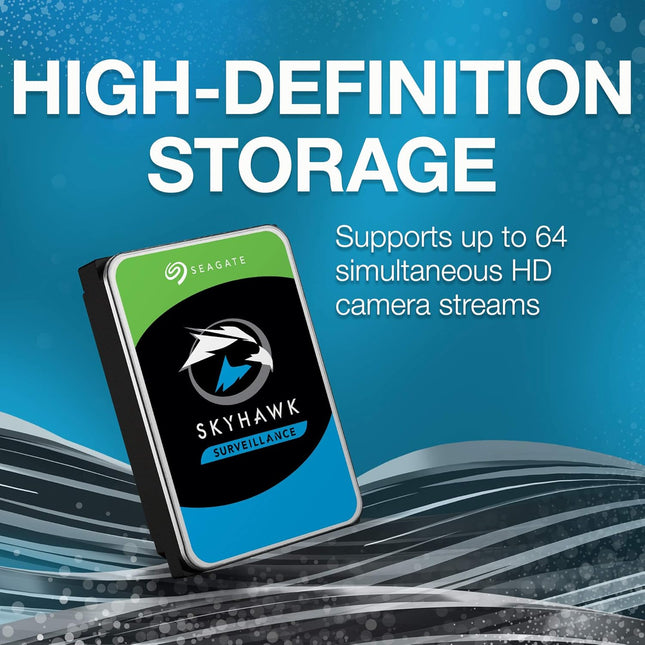 Seagate Skyhawk 4TB Video Internal Hard Drive HDD � 6Gb/s 64MB,(ST4000VXZ16/016)