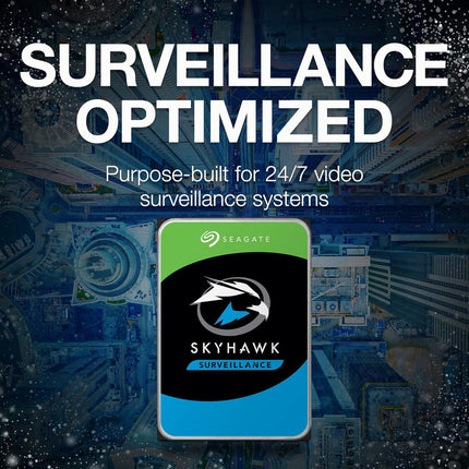 Seagate Skyhawk 4TB Video Internal Hard Drive HDD � 6Gb/s 64MB,(ST4000VXZ16/016)