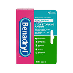 Benadrly Extra Strenght Anti-Itch Topical Analgesic Cream, 1 oz