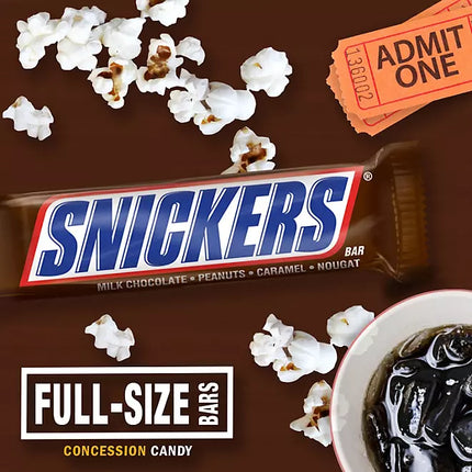 Snickers Milk Chocolate Candy Bars, Full Size, 1.86 oz., 48 pk.