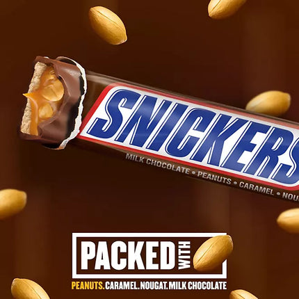 Snickers Milk Chocolate Candy Bars, Full Size, 1.86 oz., 48 pk.