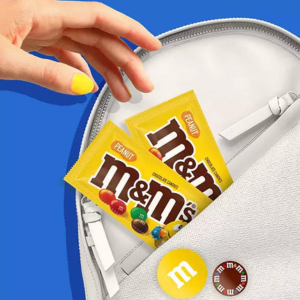 M&M'S Peanut Milk Chocolate Candy, Full Size, 1.74 oz