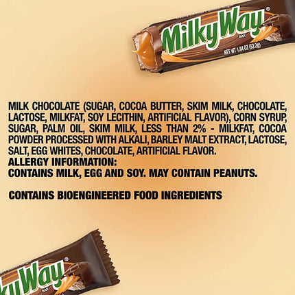 Milky Way Chocolate Candy Bars, Full Size, 1.84 oz., 36 pk.