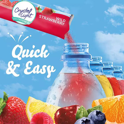 Crystal Light Lemonade, Fruit Punch, Raspberry Lemonade and WildStrawberry Powdered Drink Mix Variety Pack (60 ct.)