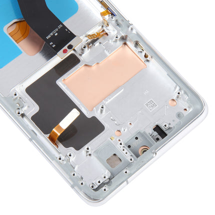 OLED LCD Screen For Samsung Galaxy S21 Ultra 5G SM-G998B Digitizer Full Assembly with Frame, Display Size: 6.78 inch (Silver)