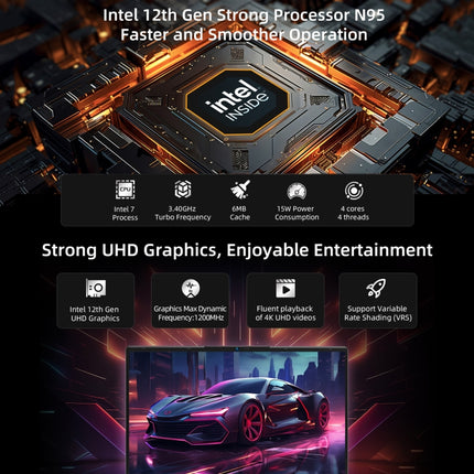 BMAX X15 Pro Notebook PC, 16GB+512GB ,
15.6 inch Windows 11 Intel Alder Lake N95(US Plug)