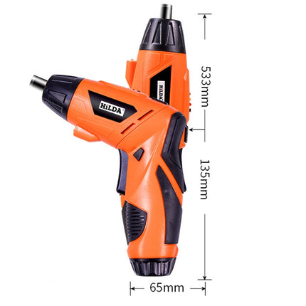 HILDA 47pcs /Set Multi-Function Li-Ion Screwdriver Mini Screwdriver(Black)