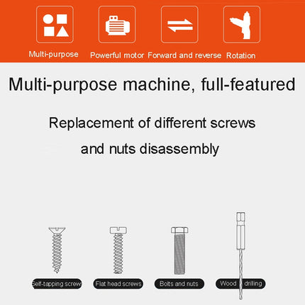 HILDA 47pcs /Set Multi-Function Li-Ion Screwdriver Mini Screwdriver(Black)