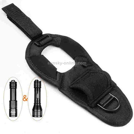 Outdoor Diving Cloth Flashlight Wrist Strap Fixing Belt Support Arm Sleeve