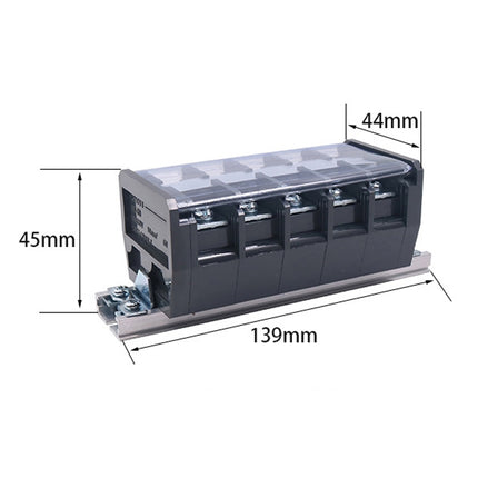 CHINT TD-605 Terminal Block Rail Type Wiring Block Paralleling Wires Wire Connector