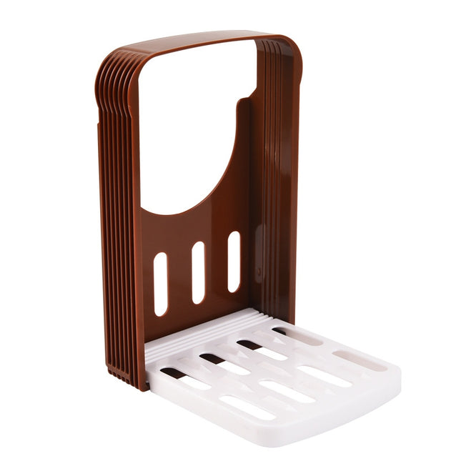 Home Baking Tool Bread Loaf Toast Kitchen Slicer Cutter(Brown)