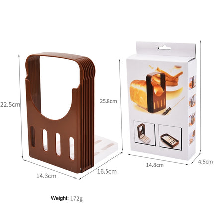 Home Baking Tool Bread Loaf Toast Kitchen Slicer Cutter(Brown)