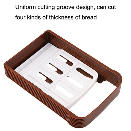 Home Baking Tool Bread Loaf Toast Kitchen Slicer Cutter(Brown)
