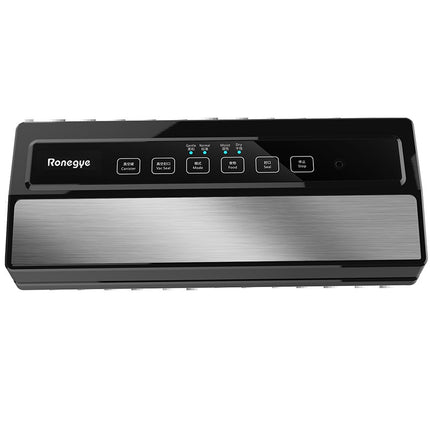 Ronegye Household Automatic Vacuum Packaging Machine Food Vacuum Machinery Small Vacuum Sealing Machine, CN Plug(Black)