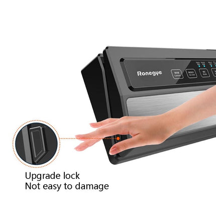 Ronegye Household Automatic Vacuum Packaging Machine Food Vacuum Machinery Small Vacuum Sealing Machine, CN Plug(Black)
