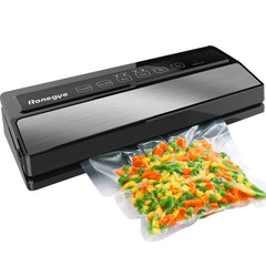 Ronegye Household Automatic Vacuum Packaging Machine Food Vacuum Machinery Small Vacuum Sealing Machine, CN Plug(Black)