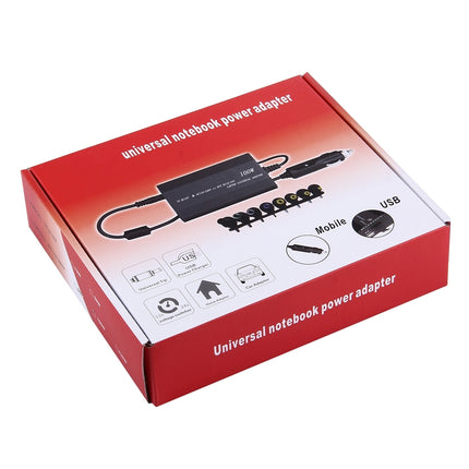 Laptop Notebook Power 100W Universal Charger with Car Charger & AC Power Adapter & 8 Power Adapters & 1 USB Port for Samsung, Sony, Asus, Acer, IBM, HP, DELL, AU Plug