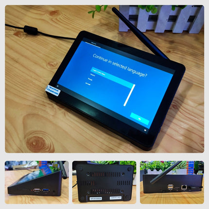 PiPo X9S All-in-One Mini PC, 9.0 inch, 4GB+64GB, Windows 10 Intel Celeron N4020 Dual Core up to 2.8GHz, Support WiFi & Bluetooth & TF Card & HDMI & RJ45, US Plug (Black)