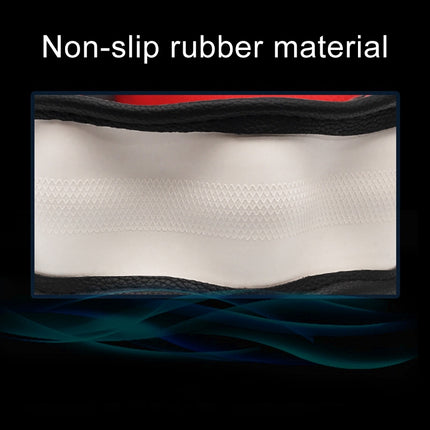 Round Style Car Universal Anti-skid Steering Wheel Cover, Diameter: 38cm(Black Red Line)