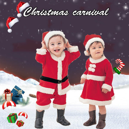 Santa Claus Costume + Hat Set Boy