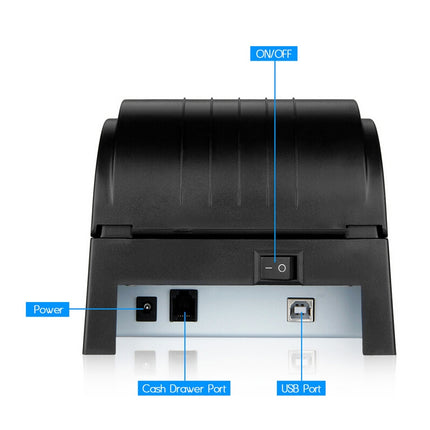 POS-5890T Portable 90mm / sec Thermal Receipt Printer, Compatible ESC/POS Command(Black)