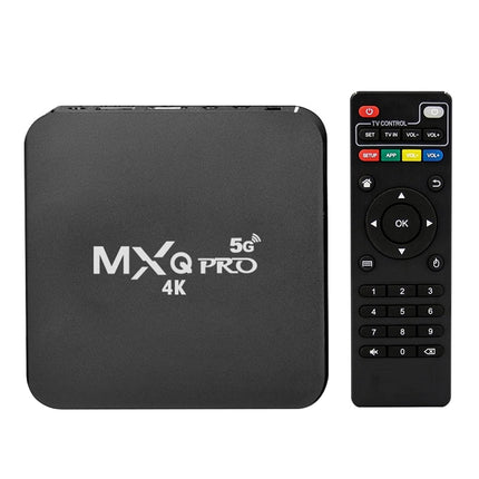 MXQ Pro 5G 4K UCD 3840 x 2160 Full HD Media Player 8GB+128GB RK3228A Quad Core Android 12.0 TV Box with Remote Control(AU Plug)
