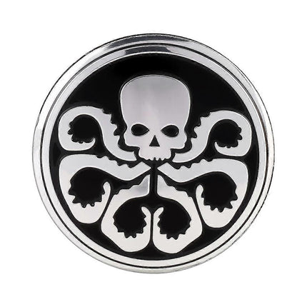 4 PCS Car-Styling Skull Pattern Wheel Hub Decorative Sticker, Diameter: 5.8cm