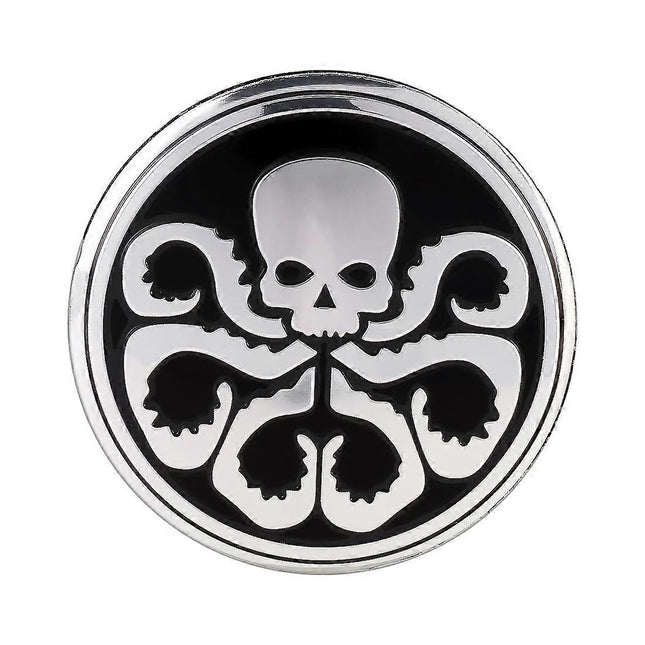 4 PCS Car-Styling Skull Pattern Wheel Hub Decorative Sticker, Diameter: 5.8cm