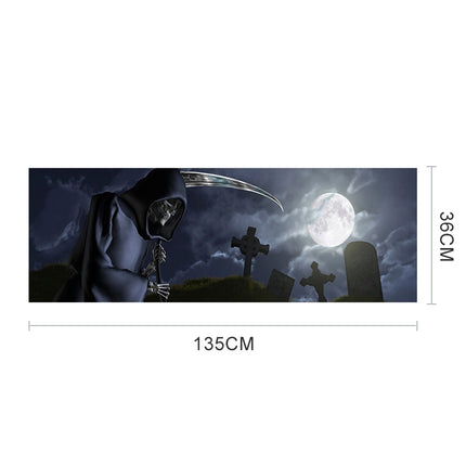 Death Cemetery Pattern Horror Series Car Rear Window Decorative Sticker, Size: 135 x 36cm