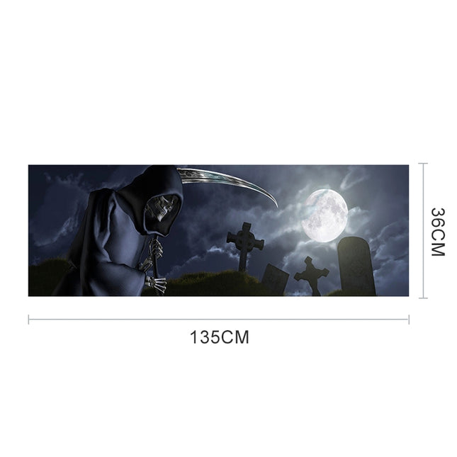 Death Cemetery Pattern Horror Series Car Rear Window Decorative Sticker, Size: 135 x 36cm