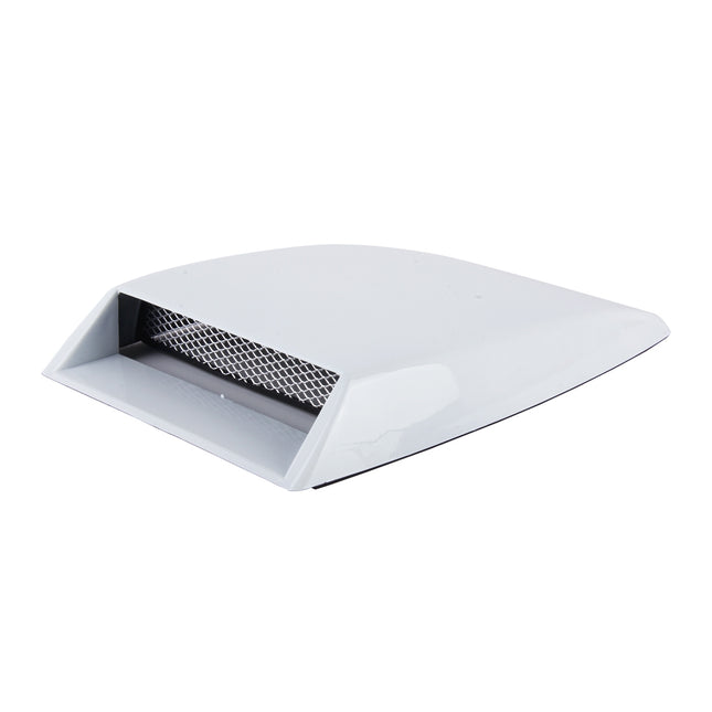 Car Turbo Style Air Intake Bonnet Scoop for Car Decoration(White)