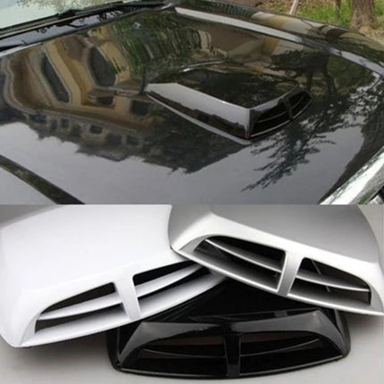 Car Turbo Style Air Intake Bonnet Scoop for Car Decoration(White)