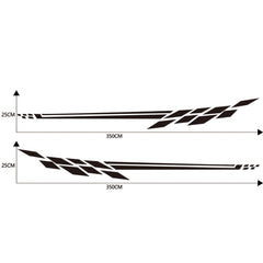 Car Styling Plaid Series PVC Sticker Auto Decorative Sticker (Black)