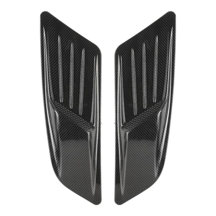 HD-713 1 Pair Car Hood Decorative Stickers Fender Air Vents Sticker(Carbon Fiber)