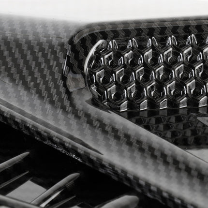 HD-713 1 Pair Car Hood Decorative Stickers Fender Air Vents Sticker(Carbon Fiber)