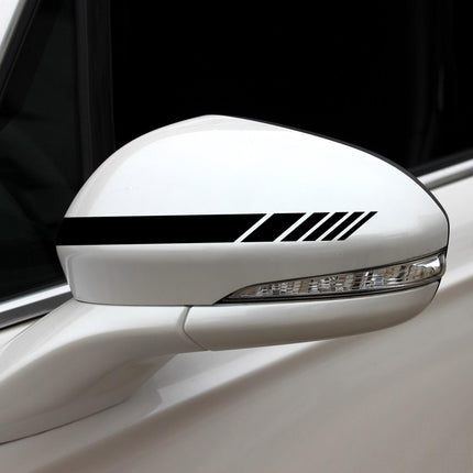 D-936 Stripe Pattern Car Modified Decorative Sticker(Black)