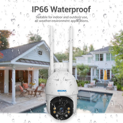 ESCAM QF130 1080P IP66 Waterproof WiFi IP Camera with Solar Panel & Battery, Support Night Vision & Motion Detection & Two Way Audio & TF Card & PTZ Control