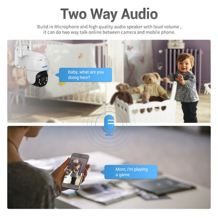 ESCAM QF130 1080P IP66 Waterproof WiFi IP Camera with Solar Panel & Battery, Support Night Vision & Motion Detection & Two Way Audio & TF Card & PTZ Control