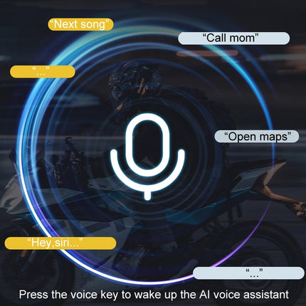 KUQIBAO Motorcycle Helmet Long-Lasting Bluetooth Headset With Light(Soft Microphone)