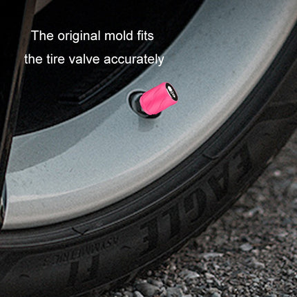 Luminous Car Motorcycle Tire Modified Valve Cap, Color: Orange Red White Skull